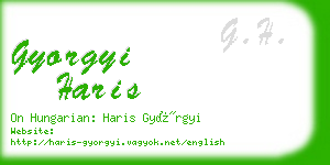 gyorgyi haris business card